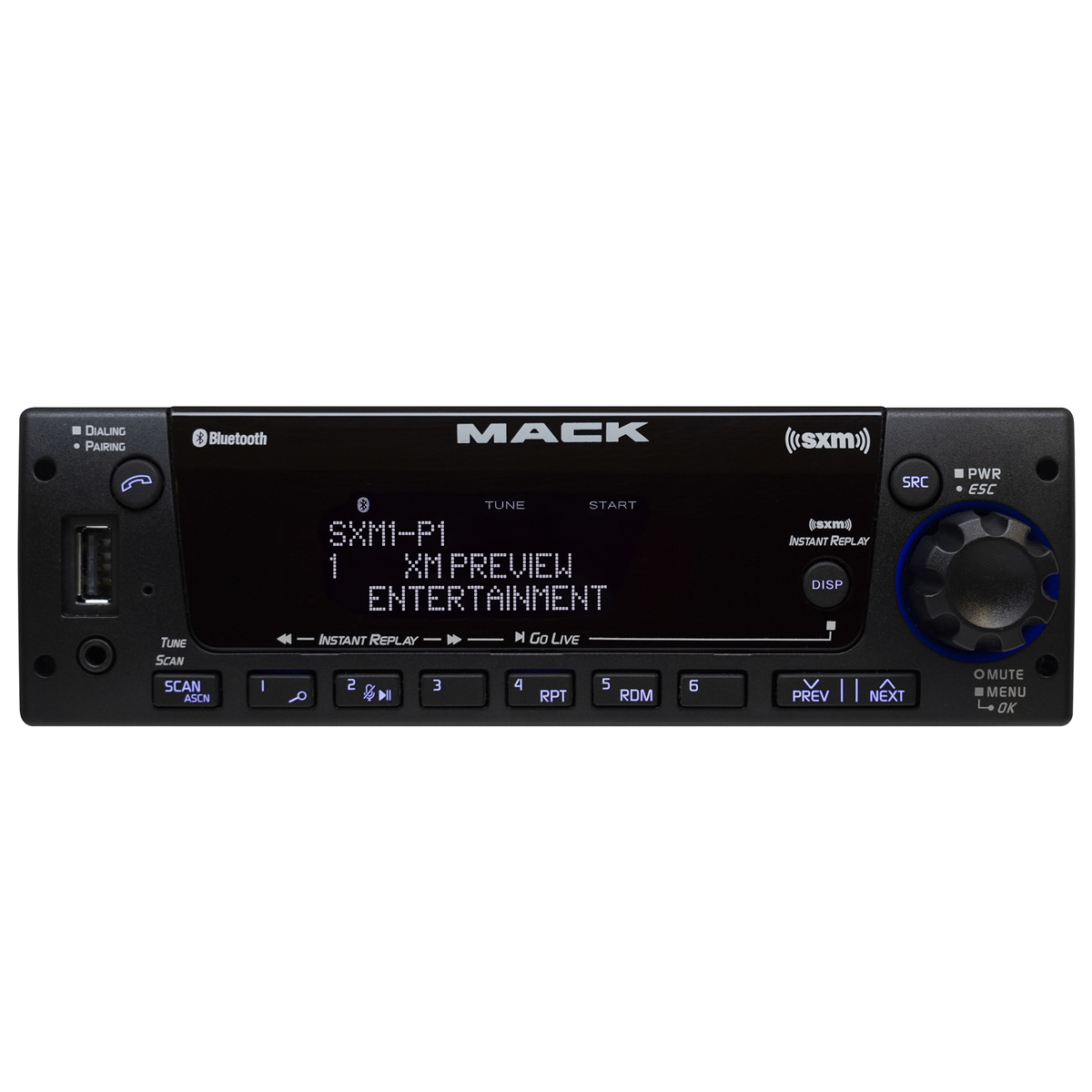 MACK Heavy Duty AM/FM/WB with USB, SiriusXM and Bluetooth